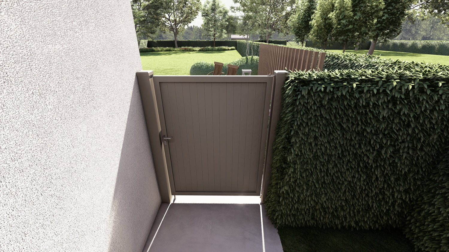 Portail Alzebra vertical - fermé - simple vantail