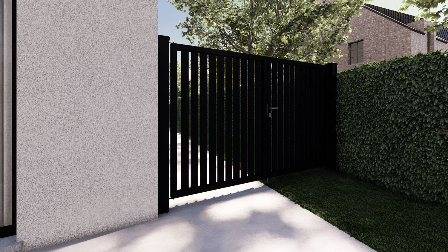 Alzebra ouvert vertical,  à double battant