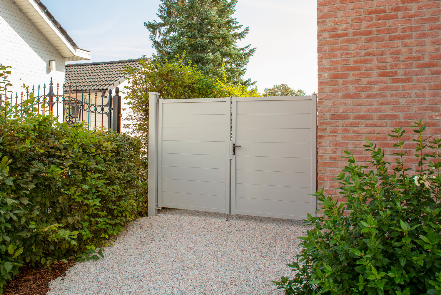 Portail Alzebra horizontal double plein