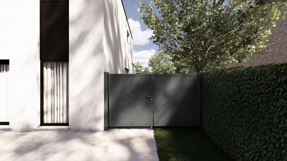 Portail Alzebra horizontal double plein