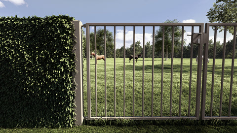 Portillon de jardin double Bardo