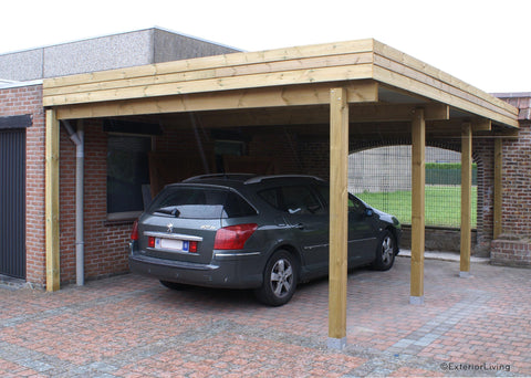 Modern carport aanbouw