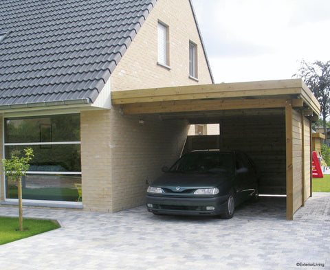 Modern carport aanbouw