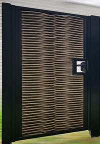 Ecowood synthetisch fiber poort