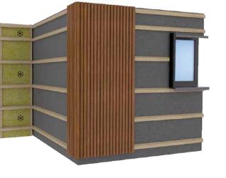 Fiberdeck gardenwall WEO 35 schets technische tekening 