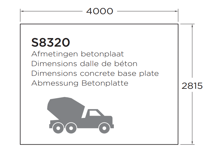 Classic line seriewerk - wanddikte 28mm - 418x298cm (2 ingangen)