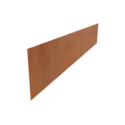 Afboordingslat in cortenstaal