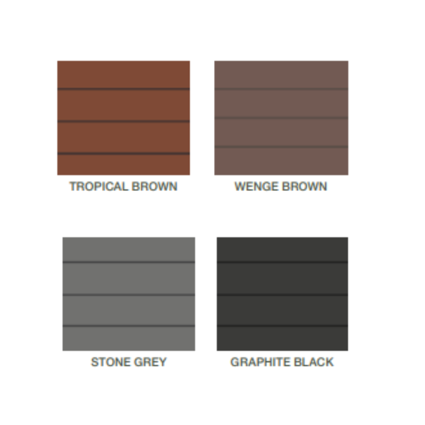 U-profiel houtcomposiet rabatscherm