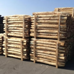 Bundel kastanje palen van Europees kastanjehout bij Prindal-Hout