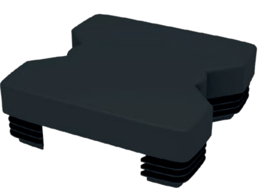 Chapeau de poteau pour panneau Rabat en bois composite