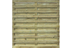 Robuust tuinscherm van fijn bezaagde en geïmpregneerde grenen planken, duurzaam houten schuttingpaneel voor een natuurlijke tuinafscheiding