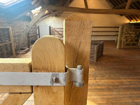 Vierkante eiken palen diamantkop - 12x12x240cm