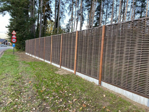 Ecowood - ronde fiber en enkele weving