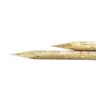 Poteaux en pin fraisés pointus imprégnés - dia. 6 cm