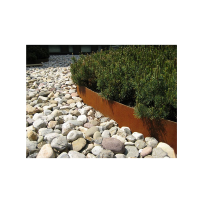 Afboordingslat in cortenstaal