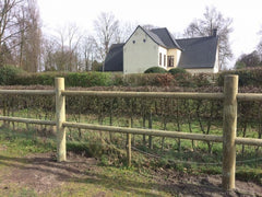 Paardenafsluiting: rond gefreesde ligger