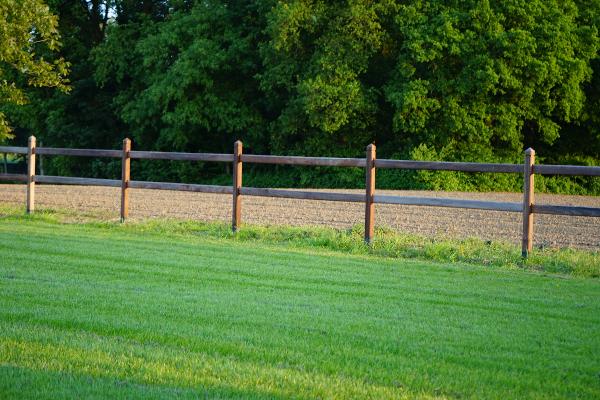 Paardenafsluiting met 2 gaten - tropisch hardhout - ligger