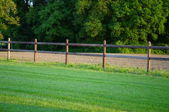 Clôture pour chevaux - bois dur tropical - poteau intermédiaire
