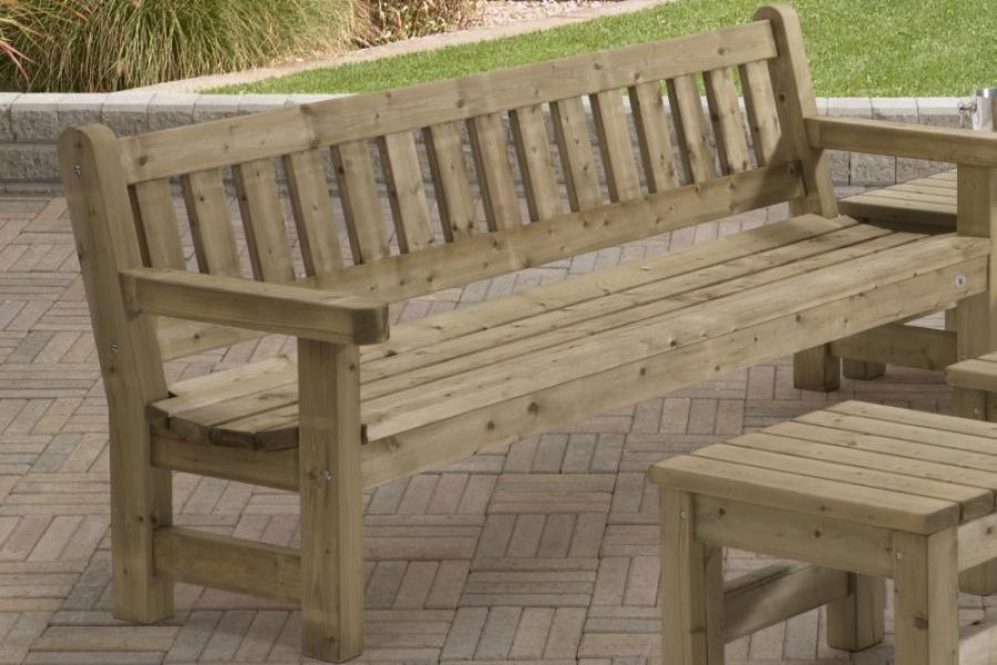 Houten parkbank