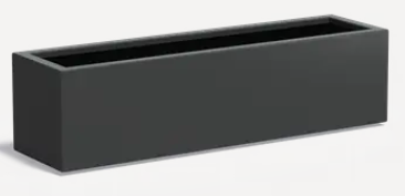 Orlanda jardinière rectangulaire en aluminium  