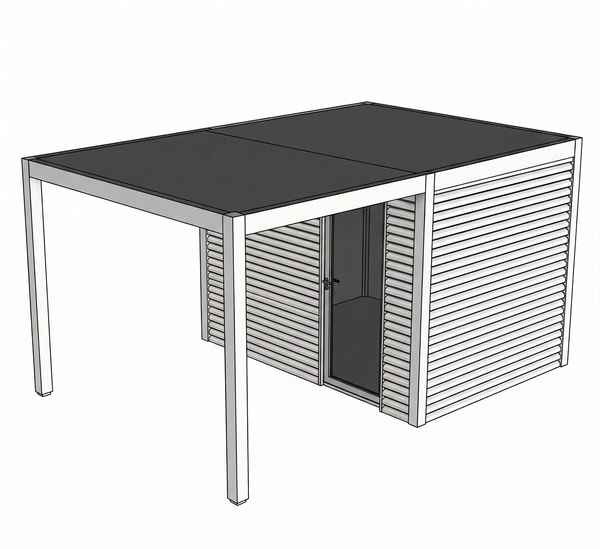 Débarras Malibu (aluminium RAL9010)