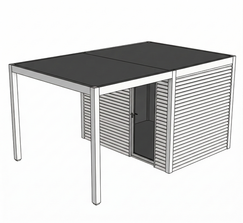 Débarras Malibu (aluminium RAL9010)