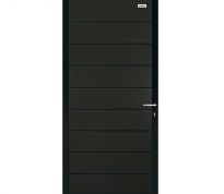 Modular deur in houtcomposiet 174 x 90 cm - Antraciet + antraciet