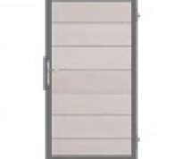 Solid Grande deur - 180 x 100 cm - Bi-color wit - antraciet kader