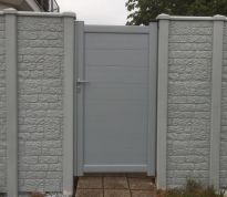 Florida deur in aluminium 180 x 100 cm - RAL9006