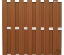 Panama scherm in houtcomposiet 180 x 180 cm - Bruin