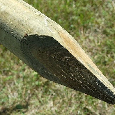 Rond gefreesde paal 3m diameter 8 cm