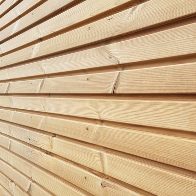 Blokprofiel in thermowood naaldhout 34 x 142 mm - Per lopende meter