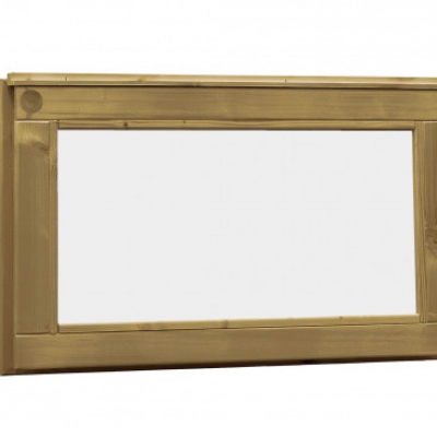 Fenêtre fixe en douglas avec verre sablé 71,2 x 39 cm - Traité en autoclave