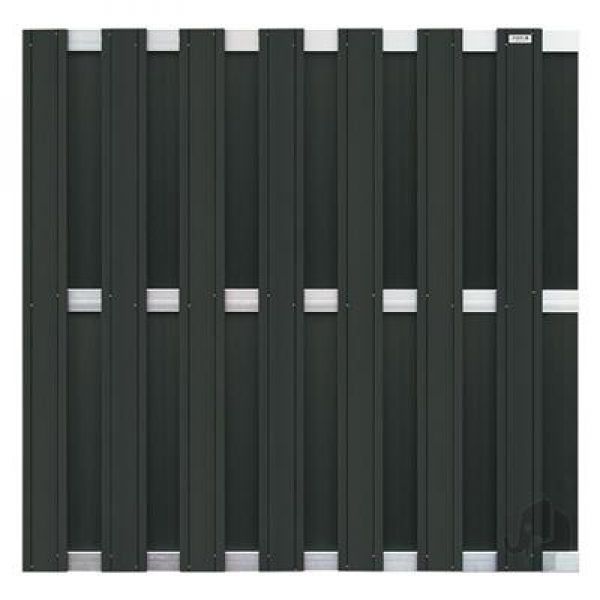 Panama scherm in houtcomposiet 180 x 180 cm - Antraciet grijs