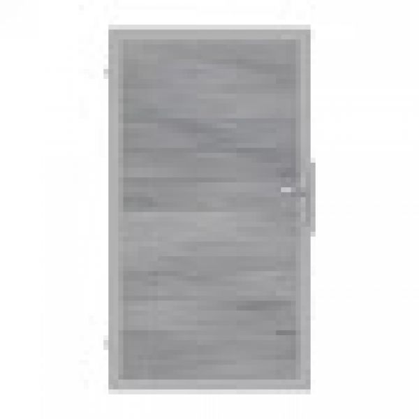 Solid deur - 180 x 100 cm - Steengrijs - Zilvergrijs kader