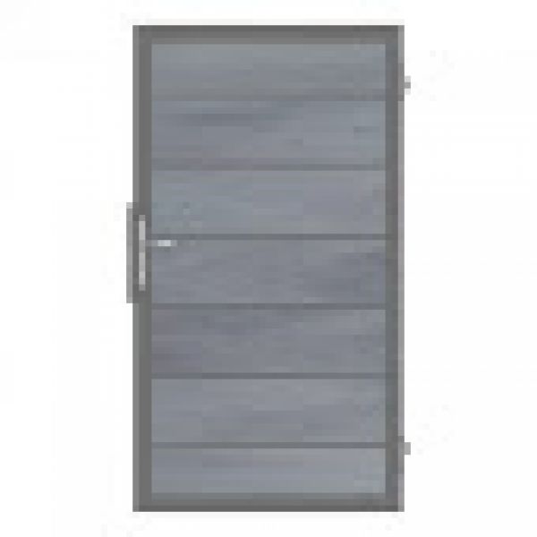 Solid Grande deur - 180 x 100 cm - Steengrijs - antraciet kader