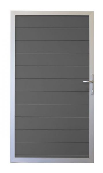 Lumino deur in aluminium 180 x 100 cm - Antraciet grijs