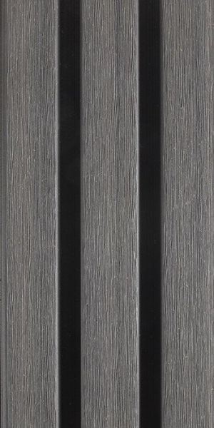 WEO Modern 1 gardenwall planchet 33 x 170 x 3900 mm - Dark grey